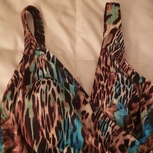 Charming Cheetah swimsuit with matching Coverup